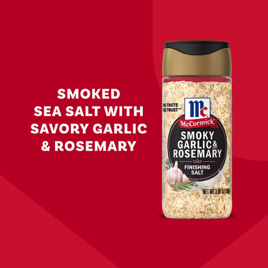 McCormick Smoky Garlic and Rosemary Finishing Salt, 3.88 oz Bottle
