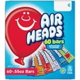 Airheads Peanut-Free Full-Size Chewy Candy Bars, Assorted Fruit Flavors, Bulk Candy Individually Wrapped, 60 Count Display Changemaker Box