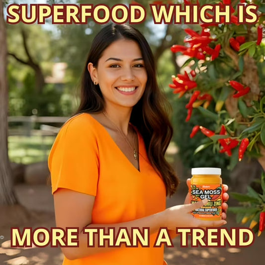 Sea Moss Gel – Mango Chili Zing 8oz Raw Wildcrafted Irish Sea Moss, Vegan Superfood, Essential Vitamins & Trace Minerals, Jam, Jelly & Spread Gifts, Made in the USA