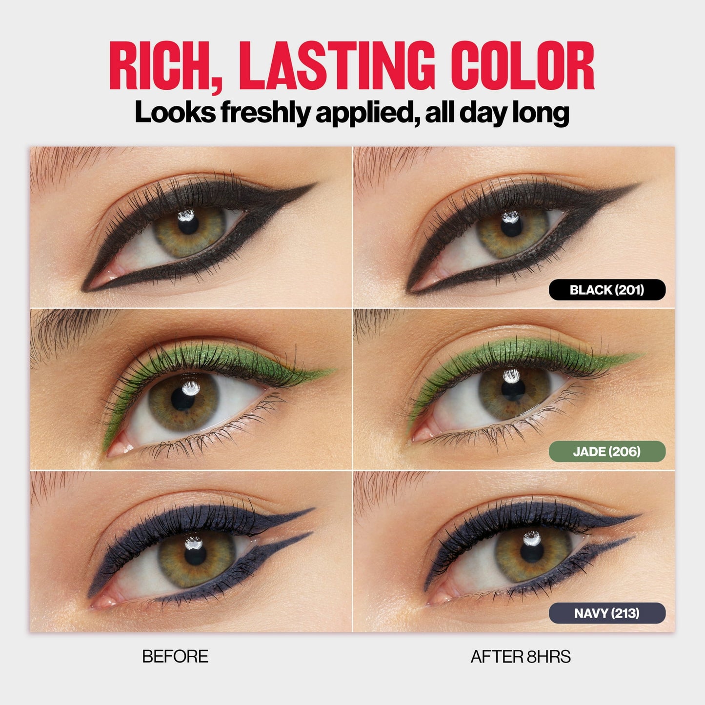 Revlon ColorStay Waterproof Eyeliner Pencil, Built-In Sharpener, 201 Black, 0.01 oz