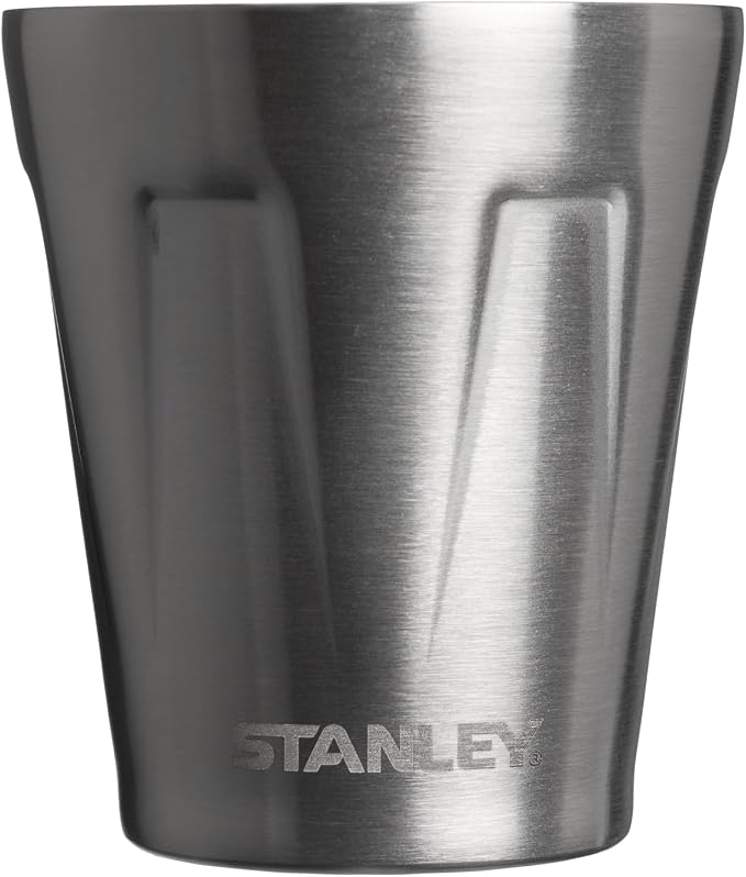 Stanley Happy Hour Cocktail Shaker Set 20 oz | Bartender Kit for Camping and Travel | Cocktail Drink Mixing Set with 2 Cups | Insulated Stainless Steel | BPA-Free | Hammertone Black