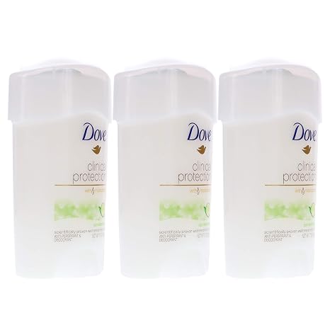 Dove Clinical Protection Cool Essentials Anti-perspirant Deodorant, 1.7 Fl Oz Pack of 3