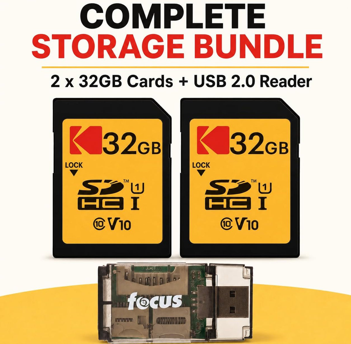 Kodak 32GB SDHC Memory Card Bundle