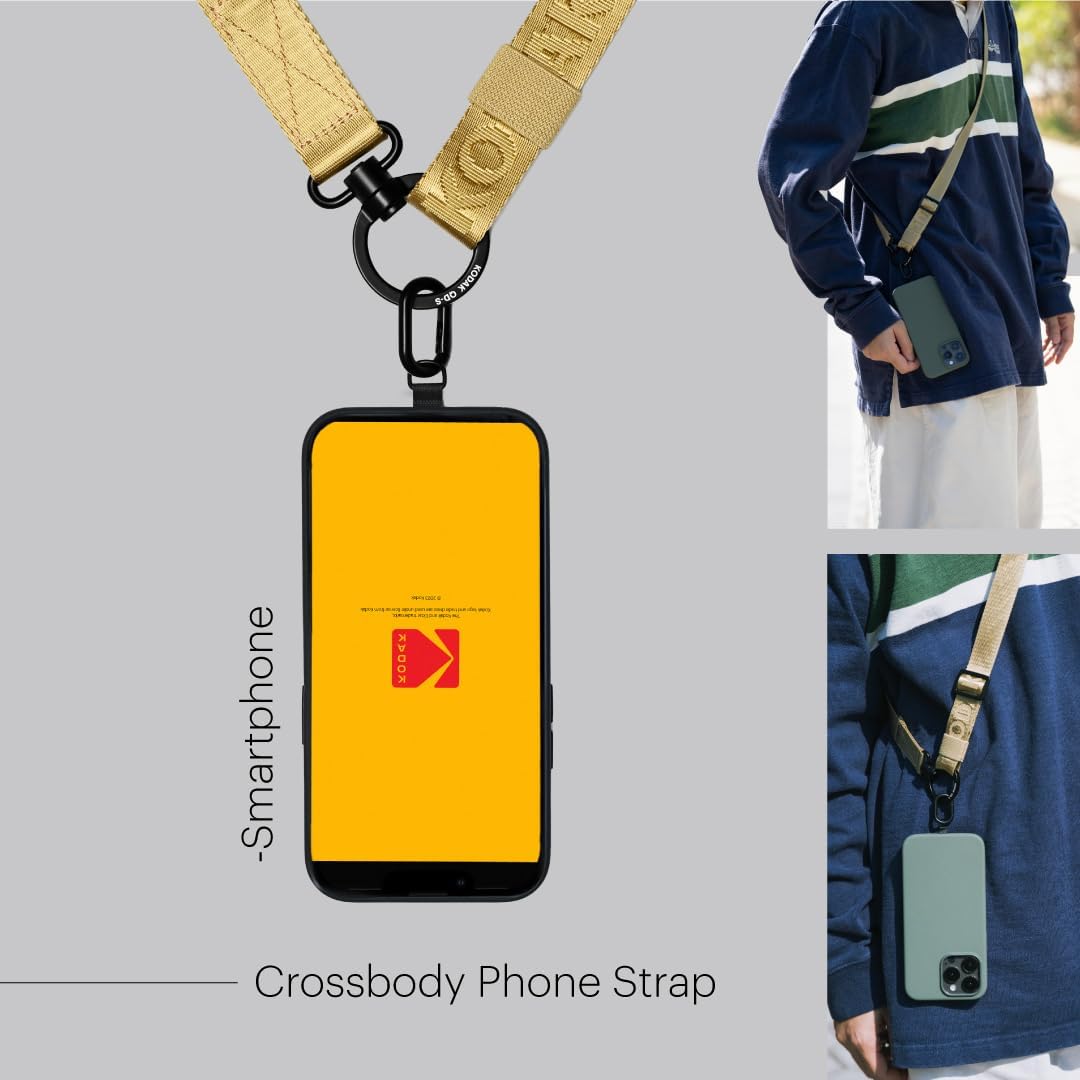 KODAK Multi-Purpose Camera Strap (Olive) - Quick-Detach System, Lightweight, Durable Metal Swivels, Multiple Usages, SLR Cameras, Compact Cameras, Smart Phones