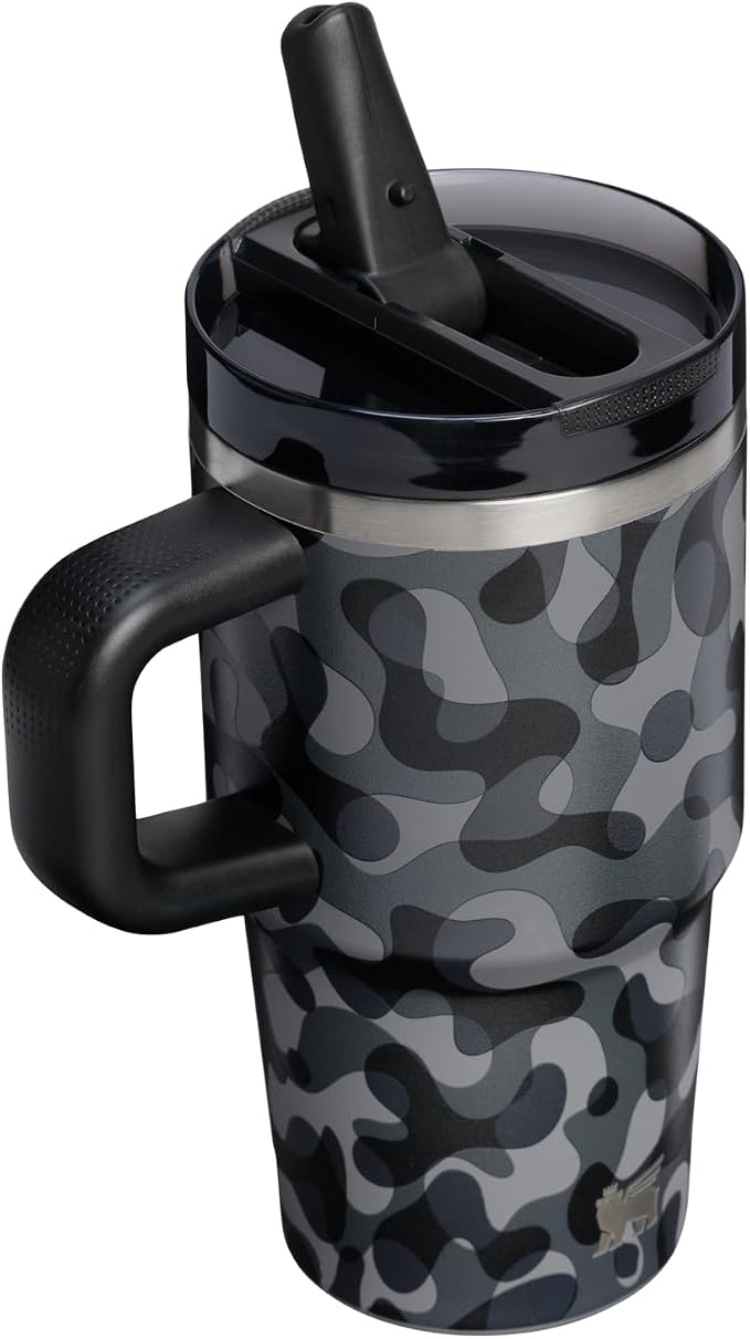 STANLEY Quencher ProTour Flipstraw Tumbler, 20 oz, Black Interfusion
