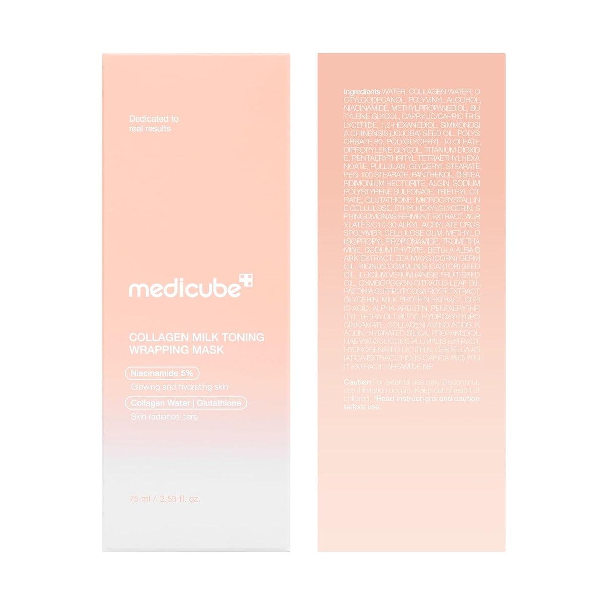 medicube Wrapping Mask Collagen Glazed Milky Glow - Daytime Peel Off Mask