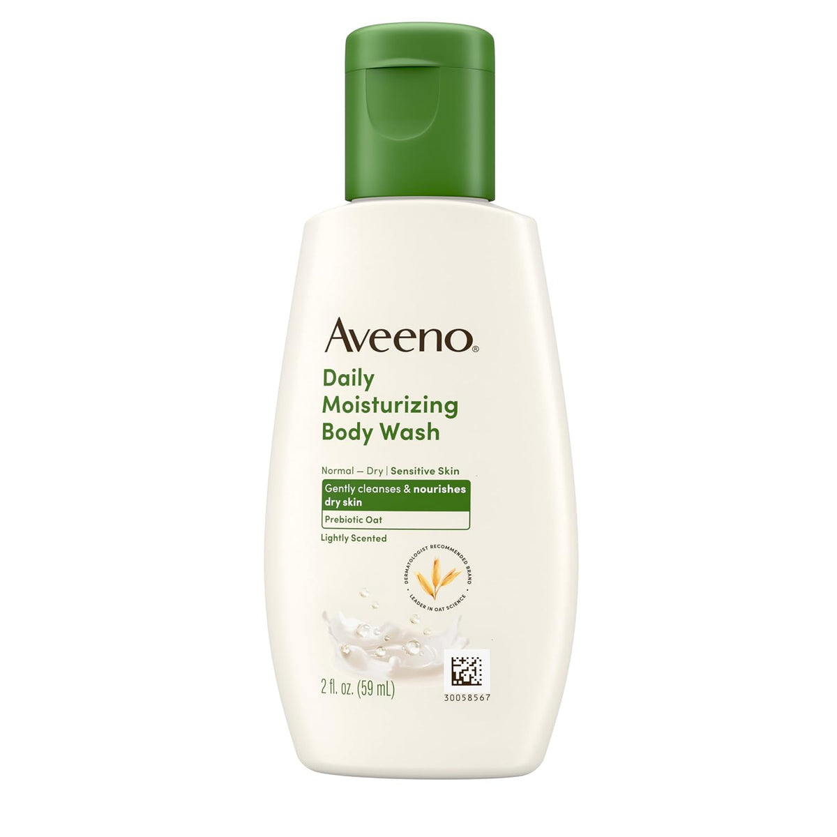Aveeno Daily Moisturizing Body Wash, Lightly Scented, 2 fl. oz