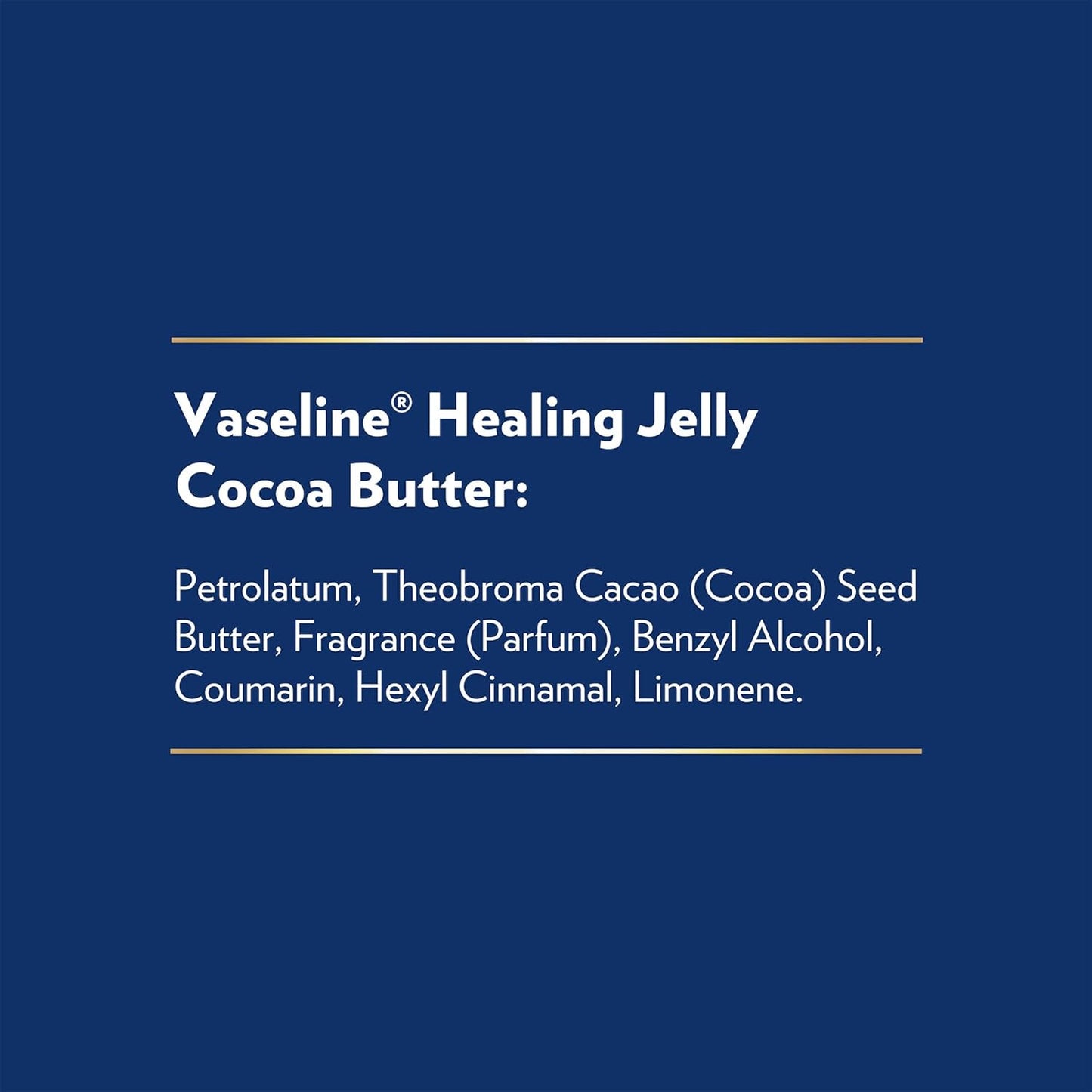 Vaseline Cocoa Butter Healing Jelly, Scented, 3-Pack – Rich Moisturizing Ointment, Petrolatum Skin Protectant for Dry Skin, 7.5 Oz Ea