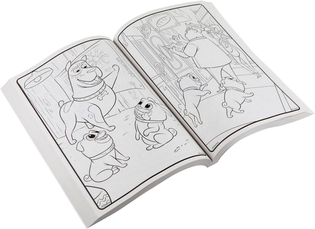 Crayola Disney Jr. Coloring Book (288 Pages), Includes Disney Stickers, Giant Coloring Book for Kids & Adults, Travel Activity, Ages 3 +