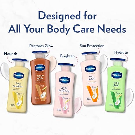 Vaseline Healthy Daily Body Lotion with Vitamin B3, Lightweight Daily Use Moisturizing Lotion – 400 ml (13.52 fl oz)