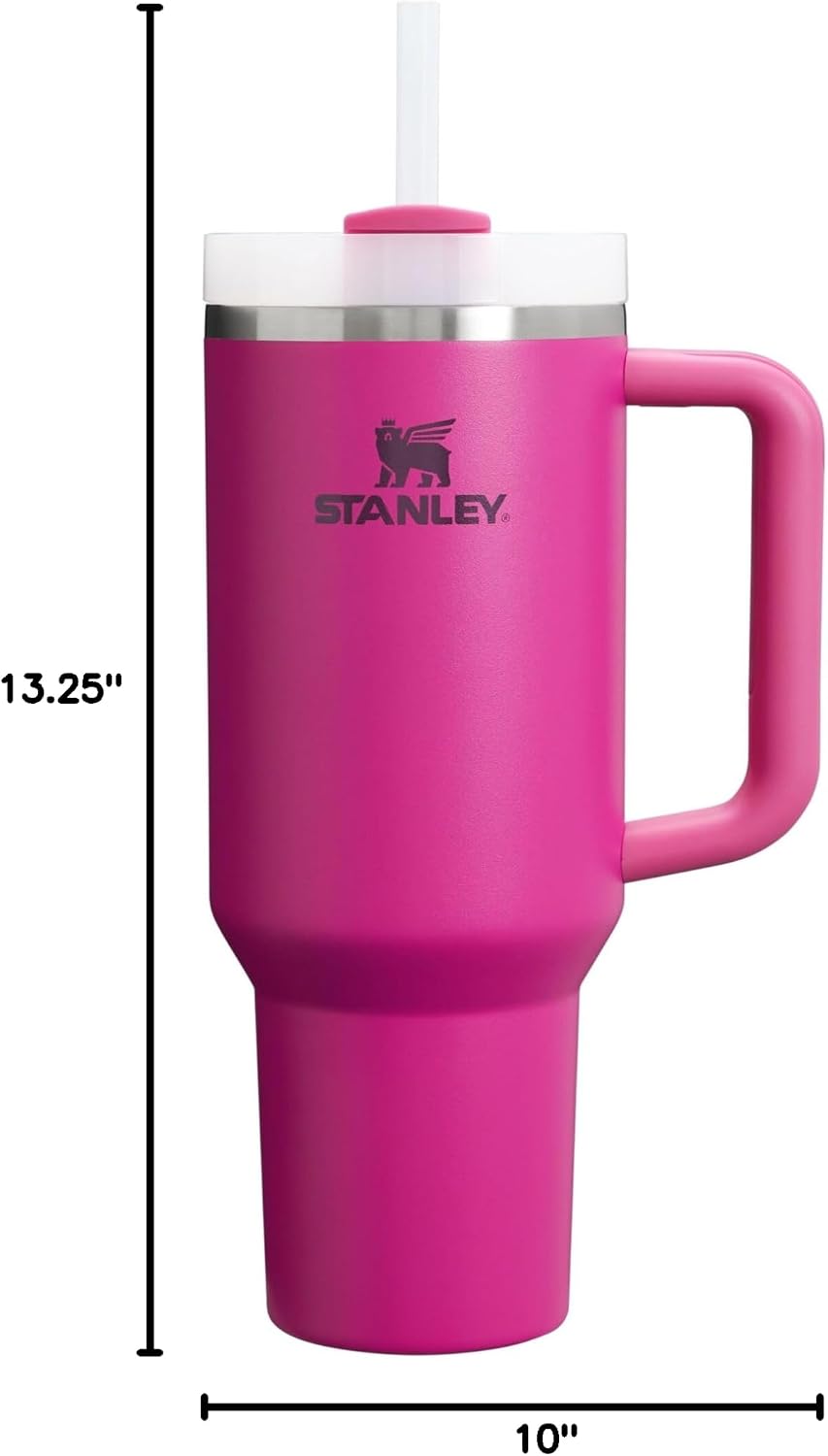 STANLEY Quencher H2.0 Flow State Tumbler, 40 oz, Fuchsia