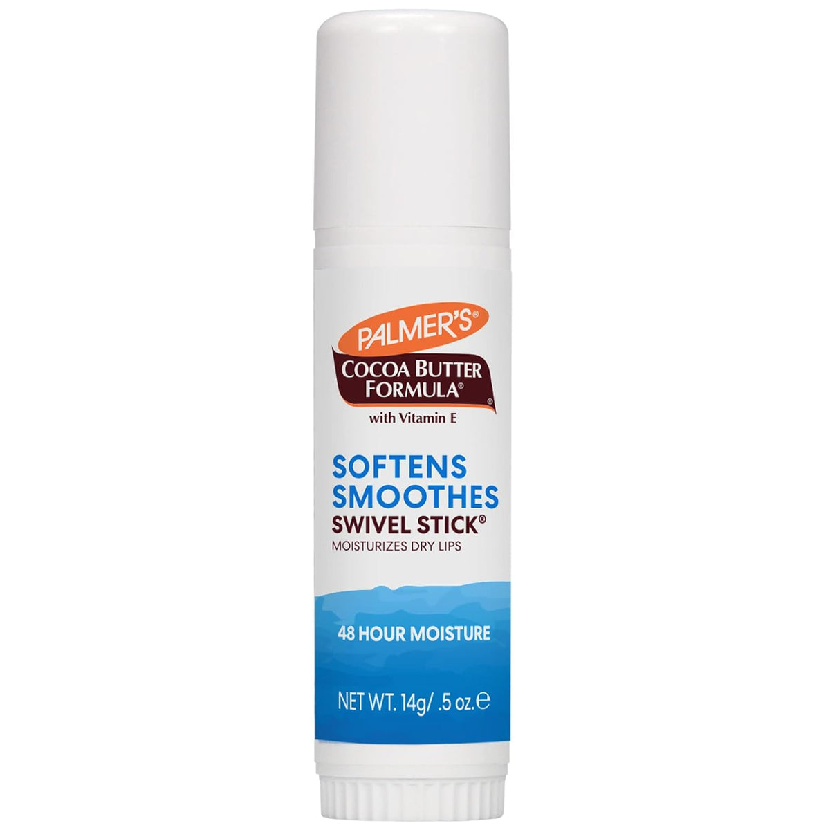 Palmer's Cocoa Butter Formula Duo Pack, Moisturizing Swivel Stick and Lip Balm with Vitamin E, All Day Moisturization, For use on Lips, Dry Patches, Marks & Scars,2 Count (Pack of 2)