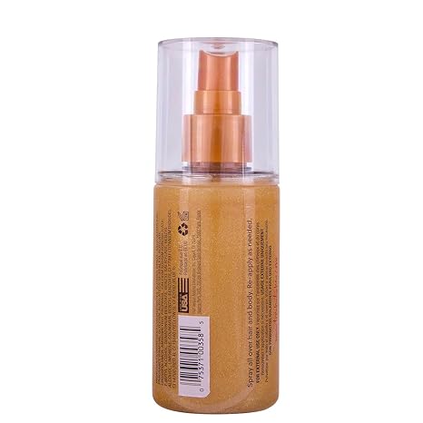 Tree Hut Tropic Glow Hair & Body Mist, Hydrating & Alcohol-Free, Light Shimmer Body Spray with Almond, Golden Amber, and Sandalwood Notes, Alcohol-Free Formula, 5.2 Fl Oz.