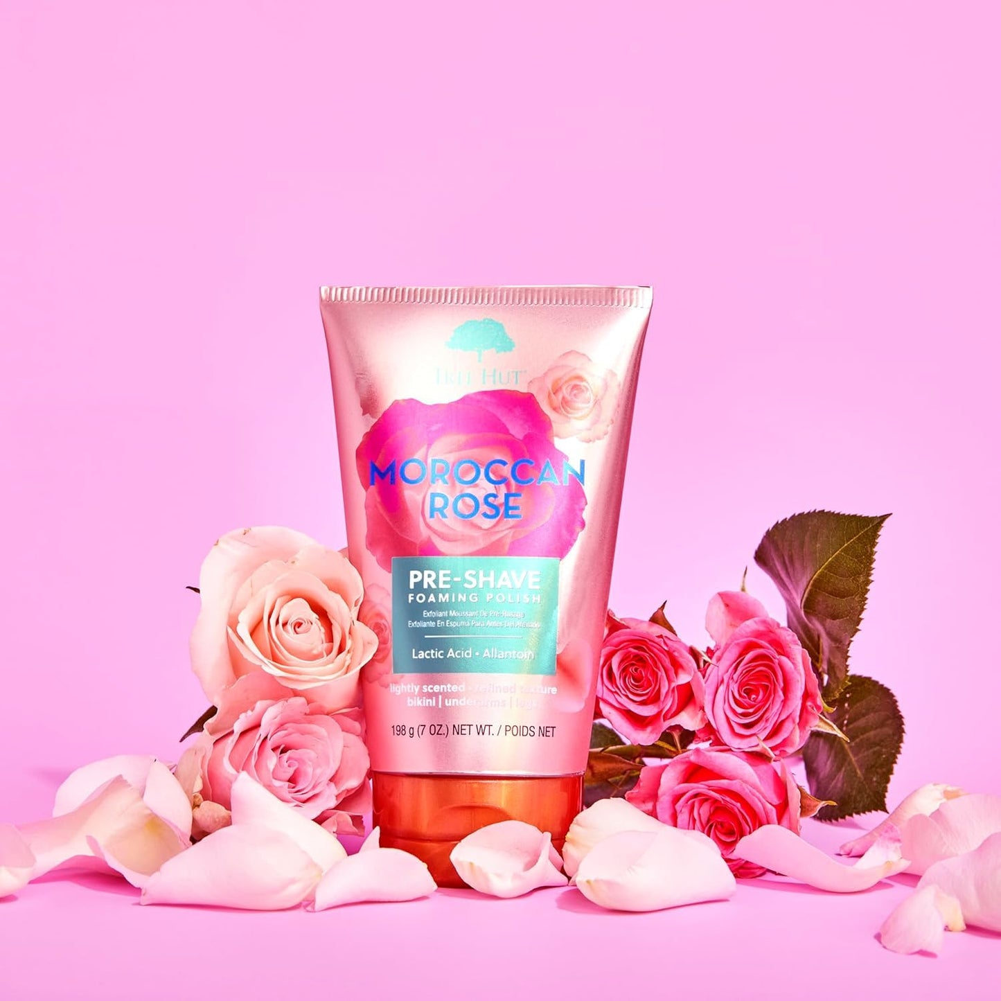 Tree Hut Moroccan Rose Shave Prep Polish, Gently Soothe & Prep Skin, Exfoliating Shave Essential, 7 fl oz.