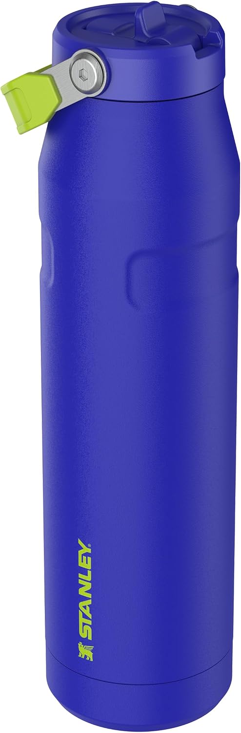 Stanley 1913 Flip Straw Water Bottle With Straw 1.06L - Cobalt Chartreuse