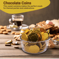 Gold Candy Coins, 50 Count Milk Chocolate Coins for Holidays, Parties, Birthdays & Celebrations