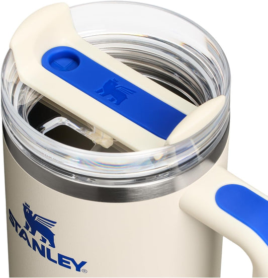 STANLEY Quencher H2.0 Flow State Tumbler, 30 oz, Cream Royal