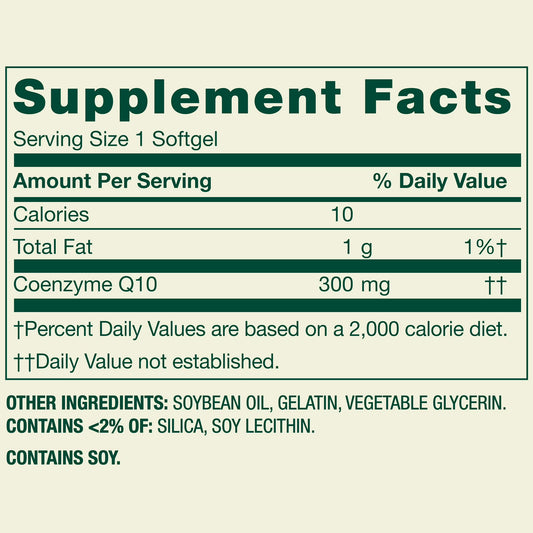 (3 pack) Spring Valley Rapid-Release CoQ10 Dietary Supplement Softgels for Heart Health, 300 mg, 60 Count