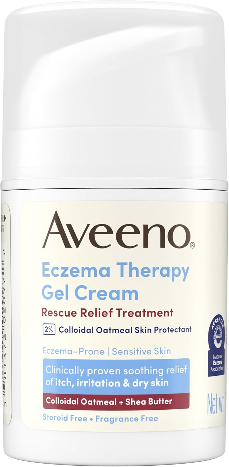 Aveeno Eczema Therapy Rescue Relief Treatment Gel Cream, 1.5 oz