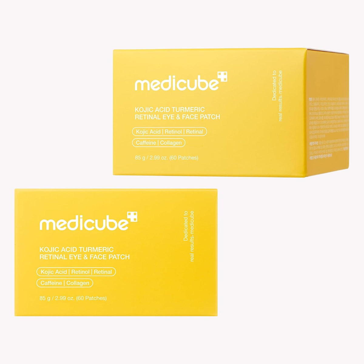 medicube Hydrogel Eye & Face Patches with Kojic Acid Turmeric (60 Counts)