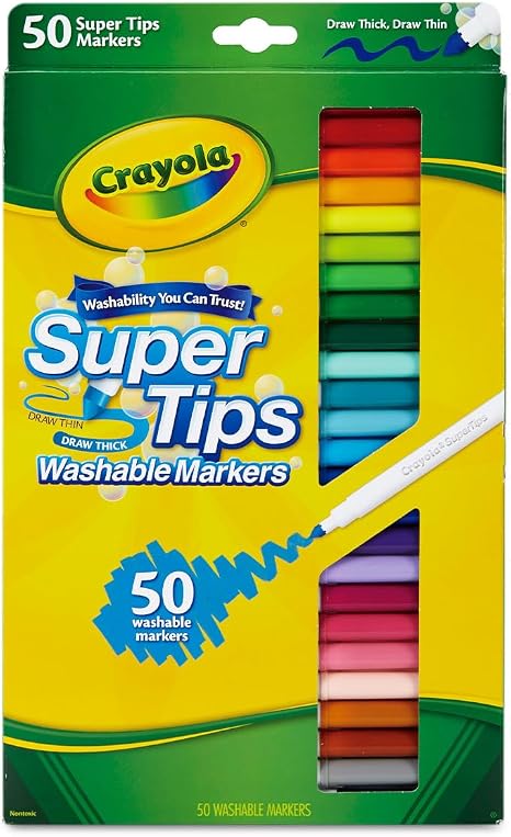 Crayola Ultra- Clean Washable Stampers Markers, 10Pc/Package