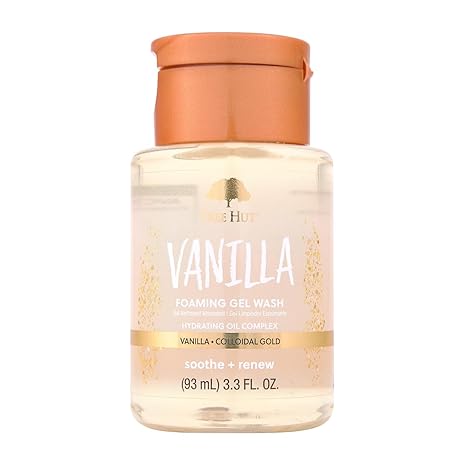 Tree Hut Vanilla Mini Body Wash, Travel Size Shower Gel w/Shea Butter &Essential Oils, Soft Smooth Skin, Gentle Cleanser For All Skin Types,TSA Approved,Self Care Gifts for Women,3.3 Fl Oz (Pack of 2)