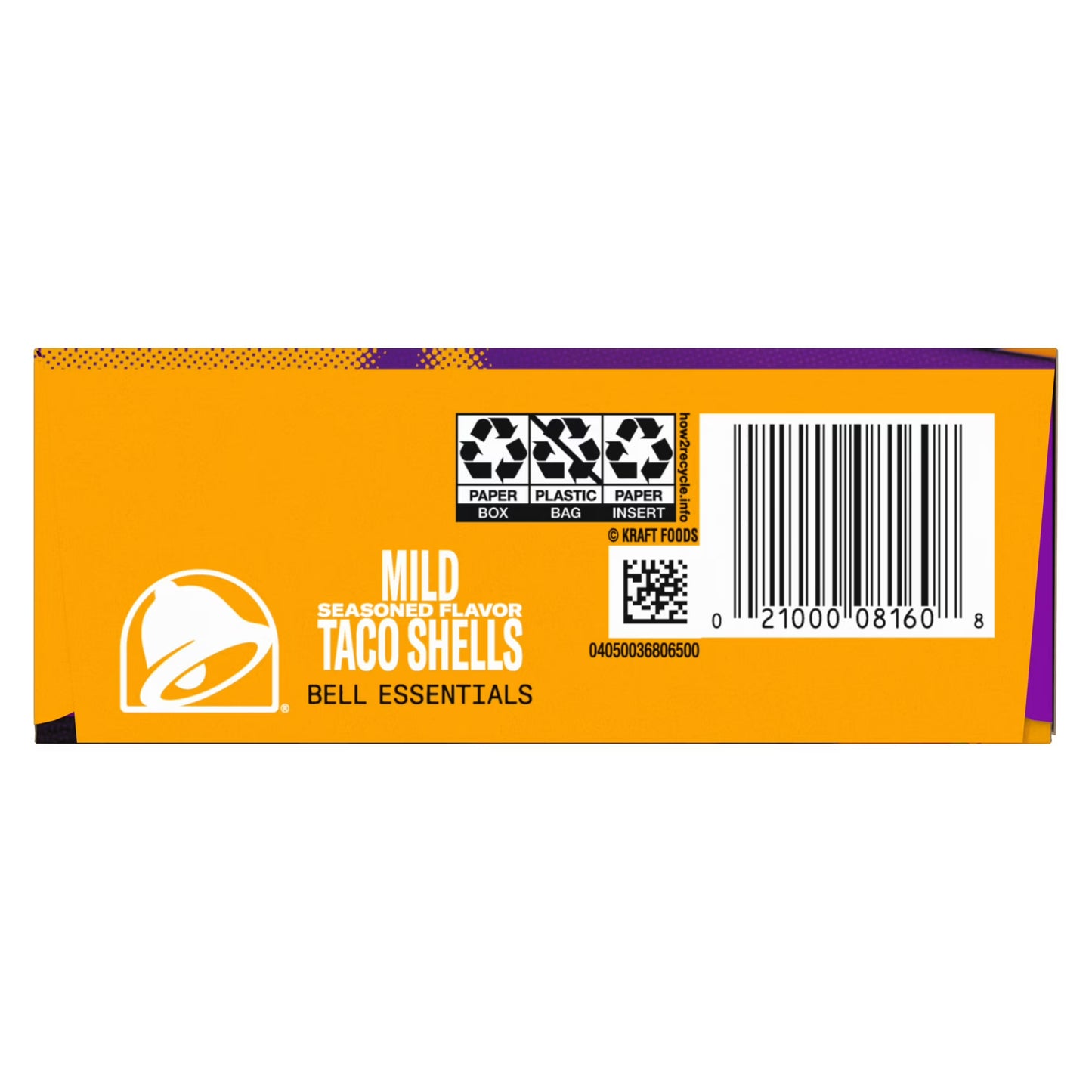 (2 pack) Taco Bell Mild Seasoned Flavor Crunchy Taco Shells, 12 ct, 4.8 oz Box
