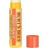 (3 pack) Burt's Bees Sweet Peach Moisturizing Lip Balm, 100% Natural Origin, 0.15 oz