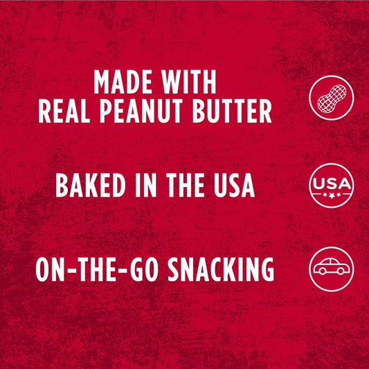 Austin Peanut Butter on Cheese Sandwich Crackers, Single Serve Snack Crackers, 20 Count