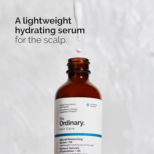 The Ordinary Hair Care Natural Moisturizing Factors + Hyaluronic Acid, Lightweight Hydrating Scalp Serum with Hyaluronic Acid and Squalane, 2 Fl Oz