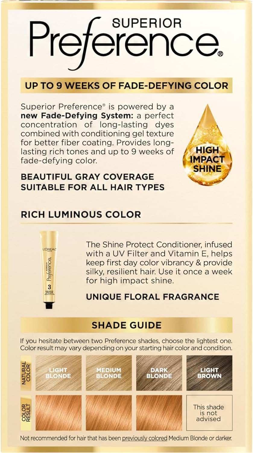 L'Oreal Superior Preference - 9GR Light Reddish Blonde (Warmer) 1 Each (Pack of 3)
