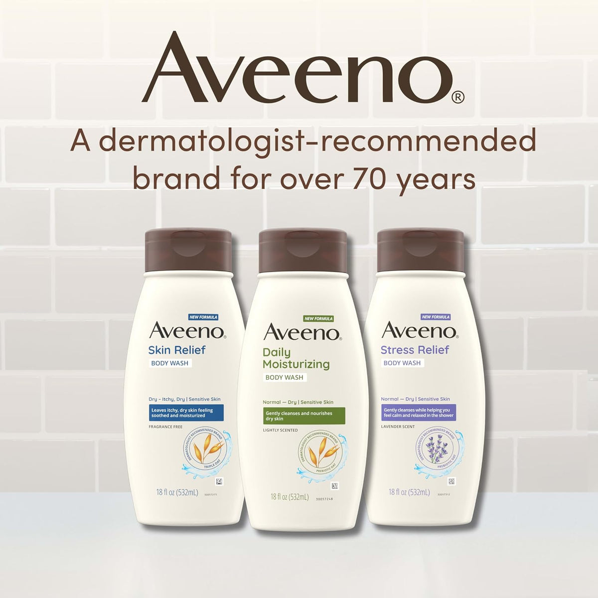 Aveeno Skin Relief Body Wash Refill, Fragrance-Free, 36 fl. oz