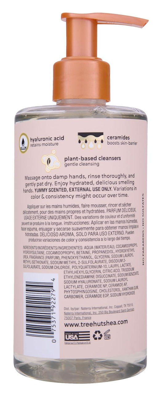 Tree Hut Vanilla Serum Infused Hand Wash, Nourish & Hydrate Hands, Strengthening Skin Care, Long-Lasting Scent, Cleanse & Lock in Moisture, Cermamides, 11 fl oz (Pack of 2)