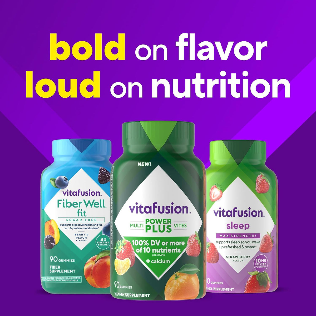 Vitafusion Power Plus Multivitamin for Men and Women | 90 Gummies