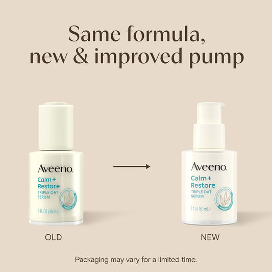 Aveeno Calm + Restore Triple Oat Face Serum, 1 fl. oz