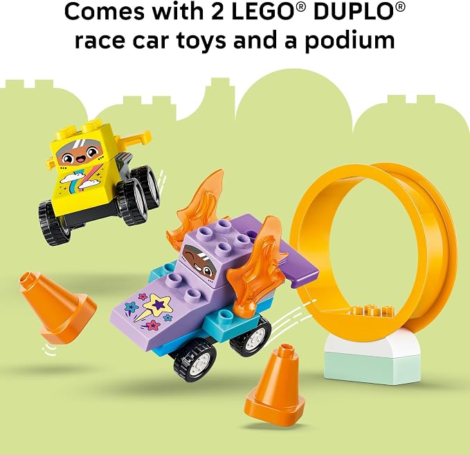 LEGO DUPLO Town 3 in 1 Creative Ramps with Vehicles 10478 | Building Toys for Toddlers, Ages 3+, Toy Cars, Sturdy Build for Pretend Play, Fine Motor Skills, 111 pieces, Gift Idea