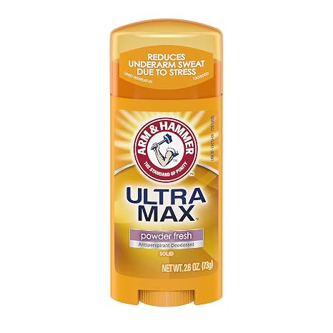 Arm & Hammer Ultramax Invisible Solid Powder Fresh Antiperspirant & Deodorant-2.6 oz, 2 pack