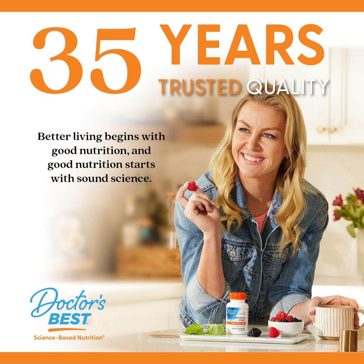 Doctor's BEST Vitamin C 1000mg Supplement, for Men & Women, 120 Veg Caps