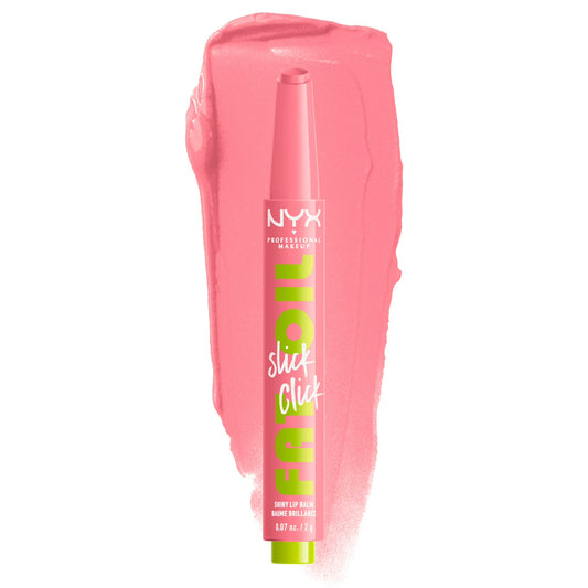 NYX Professional Makeup Fat Oil Slick Click Hydrating Tinted Lip Gloss with Lightweight Hydration, Clout, 0.07 oz