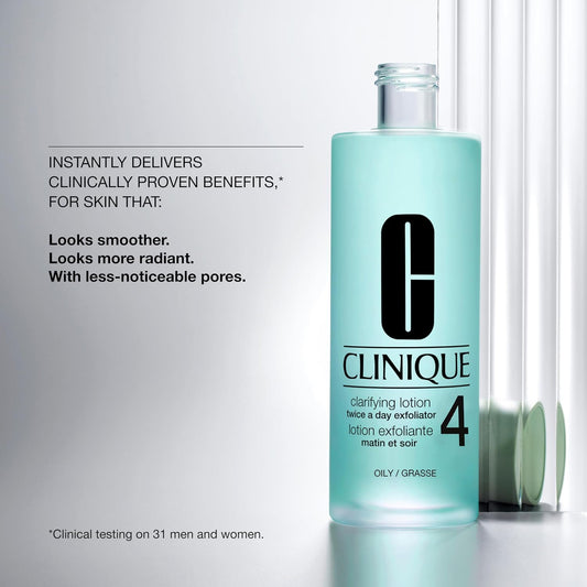 Clinique Clarifying Lotion 1.0, 1, 2, 3 & 4 | Exfoliating Face Toner with Witch Hazel | 5 Formulas for Every Skin Type | Step 2 of 3-Step Skin Care Routine