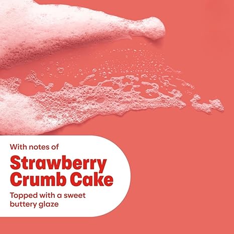 Dove x Crumbl Strawberry Crumb Cake Beauty Bar, Limited Edition, Strawberry Scent, 4 Bars