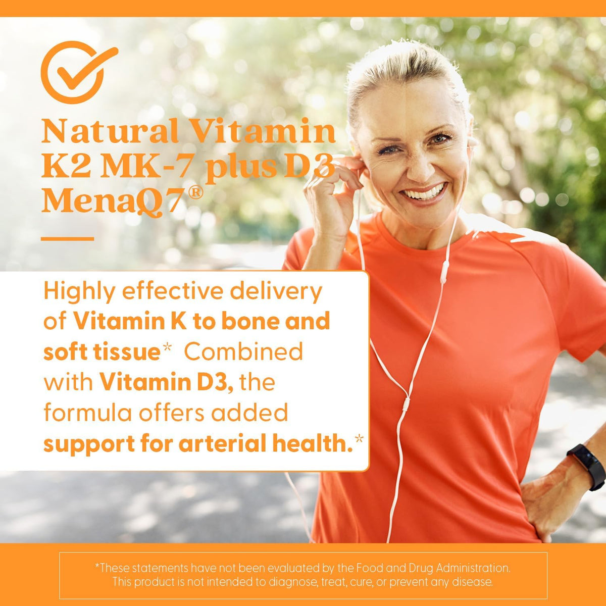 Doctor's Best Natural Vitamin K2 MK-7 Plus D3, Non-GMO, 60 Veg Caps