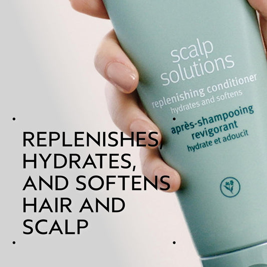 AVEDA Scalp Solutions Replenishing Conditioner | Hydrates Hair & Scalp | for All Hair Types | Babassu & Moringa Oil | Citrus, Floral, Mint Aroma | 98% Naturally Derived*, 6.7 Fl Oz