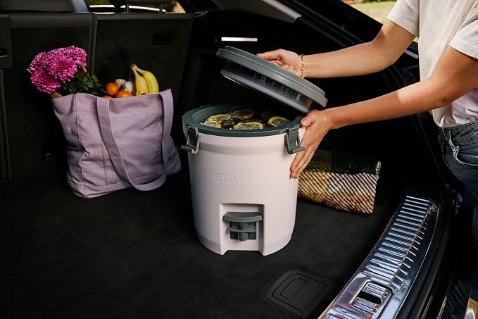 Stanley Adventure Fast Flow Water Jug | Leakproof Ice Water Dispenser | Insulated Beverage Cooler | Easy Pour Spigot and Latched Foam Lid | BPA-Free