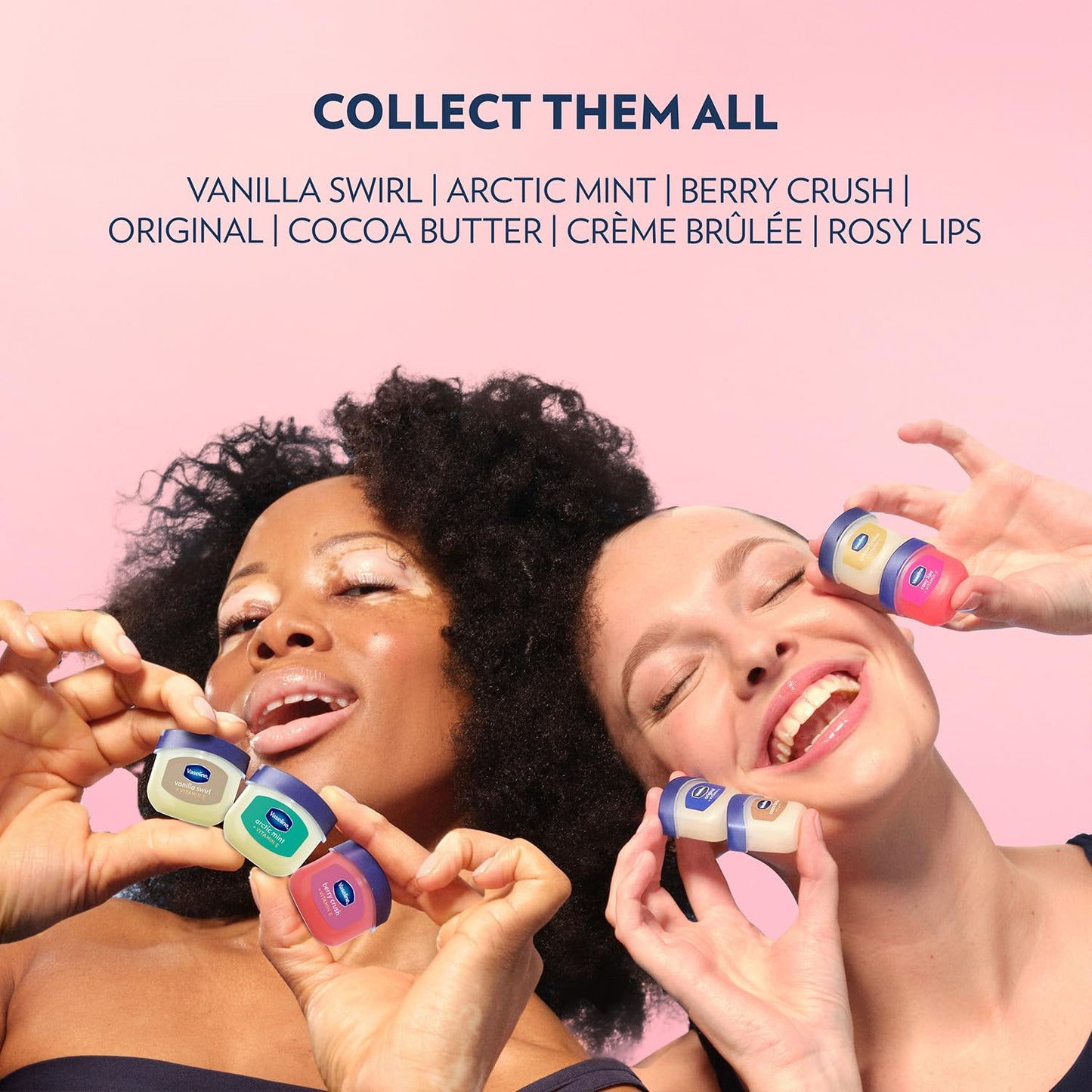 Vaseline Lip Therapy Rosy Lips 3-Pack – Moisturizing Lip Balm for Very Dry Lips in Mini Jars, 0.25 Oz.