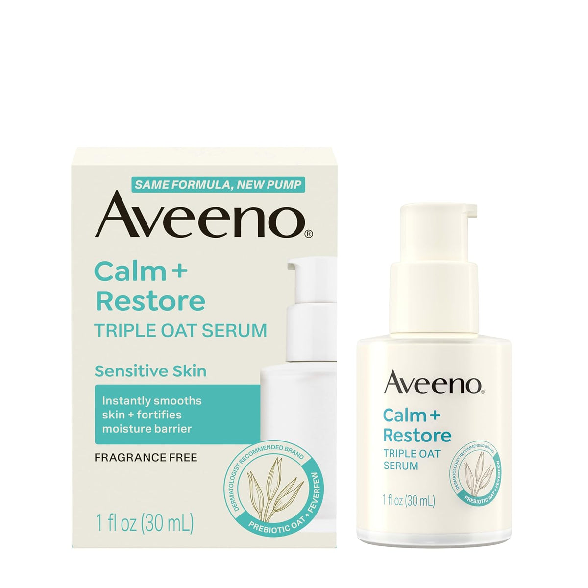 Aveeno Calm + Restore Triple Oat Face Serum, 1 fl. oz