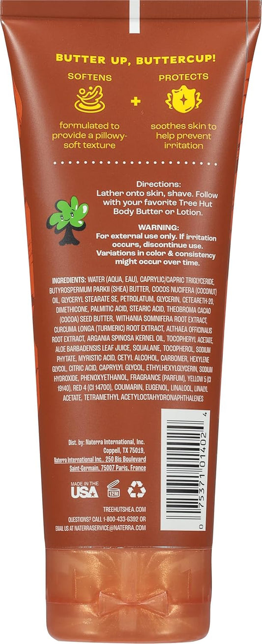 Tree Hut Whipped Shave Butter Santal Haze, Moisturizing & Hydrating Shave Cream with Shea Butter & Aloe, Smooth Glide for Soft Skin, Warm Woodsy Scent, 7 Fl Oz
