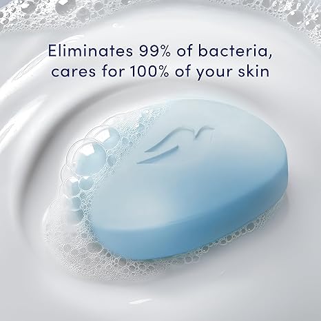 Dove Antibacterial Care Beauty Bar Soap 6 Count, Moisturizing Cleanser, 3.75 oz I Antibacterial beauty bar with ¼ moisturizing cream that removes 99% of bacteria while protecting skin from dryness