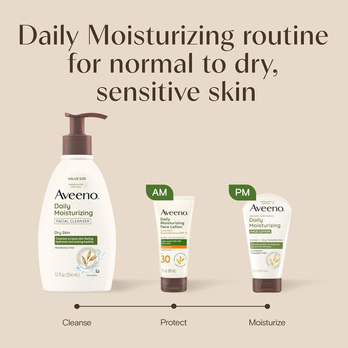 Aveeno Daily Moisturizing Face Lotion SPF 30, 3 fl. oz