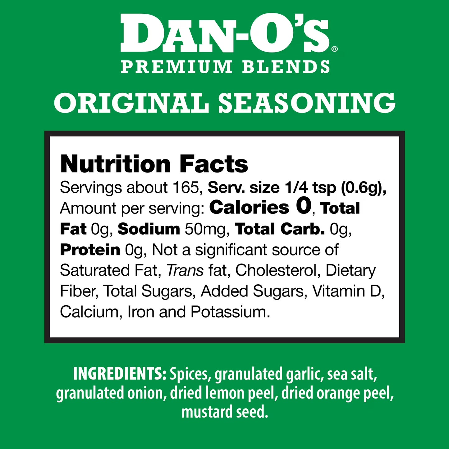 Dan-O's Original Seasoning - All-Purpose Seasoning - Great for grilling and cooking anything - Small bottle (3.5 oz)